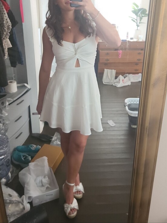 Amazon Dresses & Skirts - White Fit & Flare Mini Dress